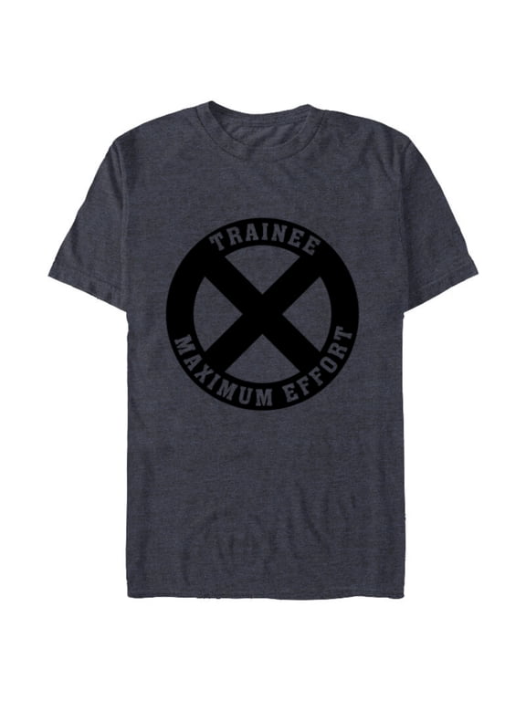 Deadpool X-Force Trainee Maximum Effort - Short Sleeve Blended T-Shirt for Adults - Customized-Navy Heather