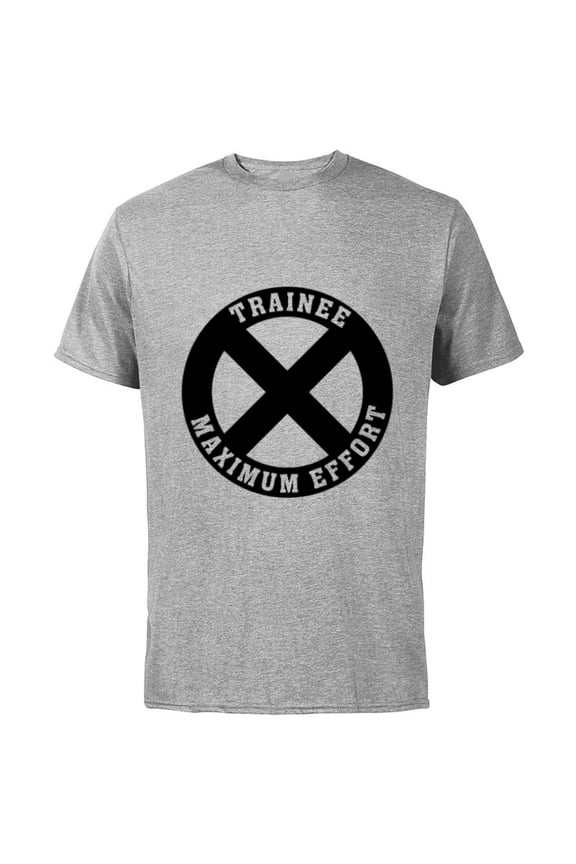 Deadpool X-Force Trainee Maximum Effort - Short Sleeve Cotton T-Shirt for Adults - Customized-Athletic Heather