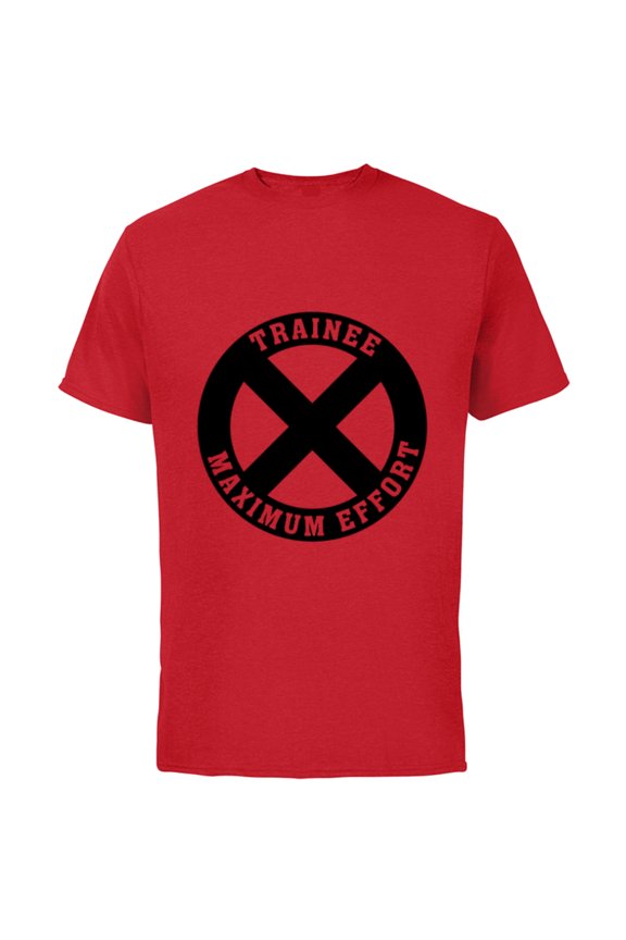 Deadpool X-Force Trainee Maximum Effort - Short Sleeve Cotton T-Shirt for Adults - Customized-Red
