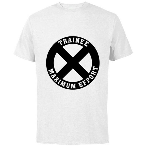 Marvel Deadpool X-Force Trainee Maximum Effort - Short Sleeve Cotton T-Shirt for Adults - Customized-White