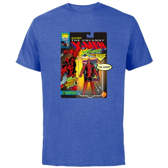 Marvel Deadpool X-Men Toy Figure - Short Sleeve Cotton T-Shirt for Adults - Customized-Royal Heather