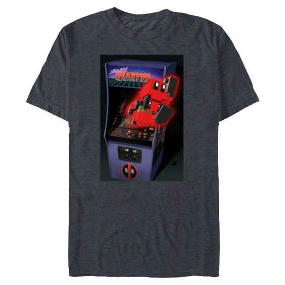 Marvel Deadpool You Are Deadpool 8-bit Video Arcade Game Art - Short Sleeve Blended T-Shirt for Adults - Customized-Navy Heather