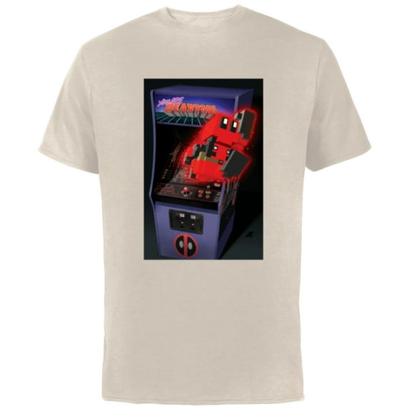 Marvel Deadpool You Are Deadpool 8-bit Video Arcade Game Art - Short Sleeve Cotton T-Shirt for Adults - Customized-Natural
