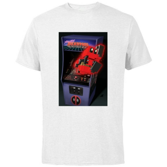 Marvel Deadpool You Are Deadpool 8-bit Video Arcade Game Art - Short Sleeve Cotton T-Shirt for Adults - Customized-White