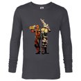 thumbnail image 1 of Marvel Deadpool and Cable Super Heroes X-Men I’m With Stupid - Long Sleeve T-Shirt for Men - Customized-Charcoal Heather, 1 of 5