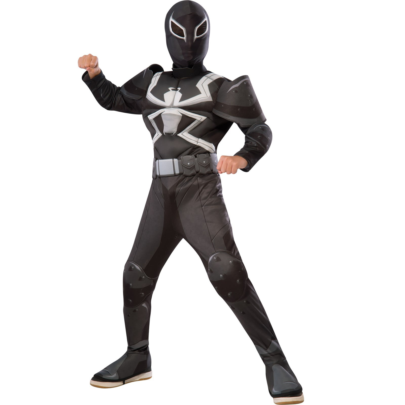 superhero black and white costume