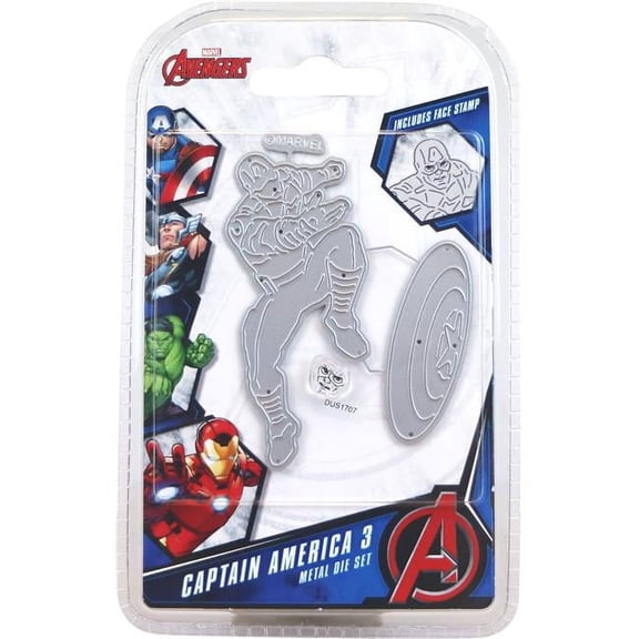 Marvel Die And Face Stamp Set-Avengers Captain America 3