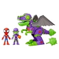 thumbnail image 1 of Marvel Dino-Webs Goblinsaurus Mech Pack Acton Figure Set (Spider-Man & Green Goblin), 1 of 4