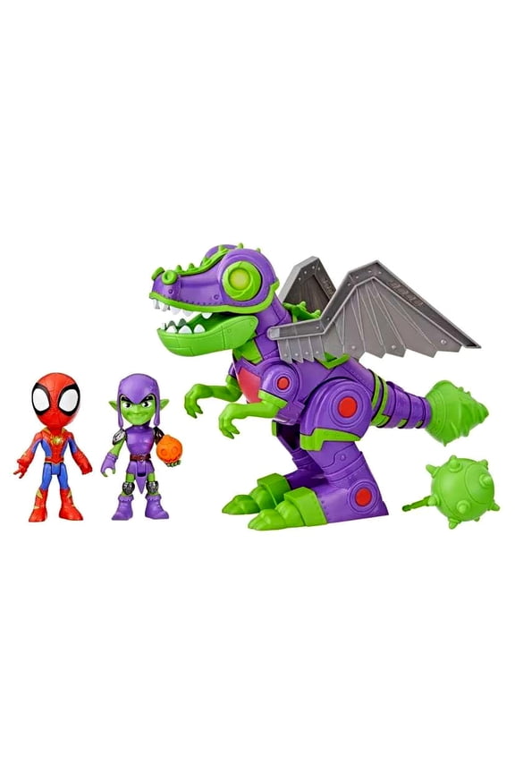 Marvel Dino-Webs Goblinsaurus Mech Pack Acton Figure Set (Spider-Man & Green Goblin)