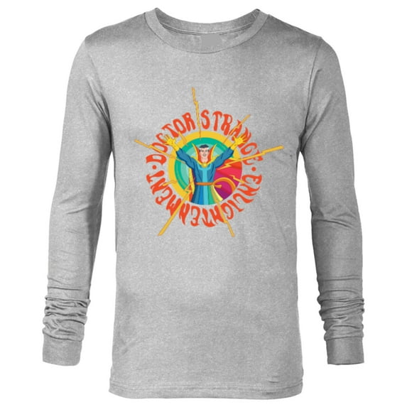 Marvel Doctor Strange Enlightenment Magic Circle Comic - Long Sleeve T-Shirt for Men - Customized-Athletic Heather