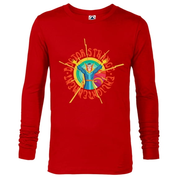 Marvel Doctor Strange Enlightenment Magic Circle Comic - Long Sleeve T-Shirt for Men - Customized-New Red