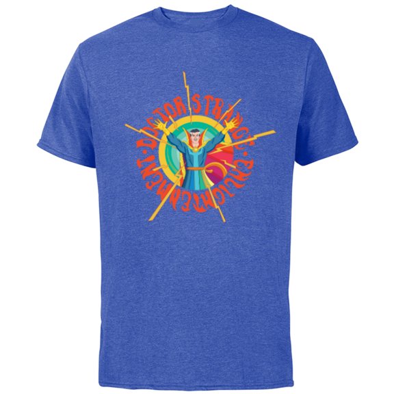 Marvel Doctor Strange Enlightenment Magic Circle Comic - Short Sleeve Cotton T-Shirt for Adults - Customized-Royal Heather