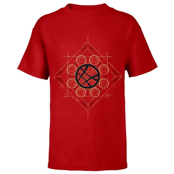 Marvel Doctor Strange Eye of Agamotto - Short Sleeve T-Shirt for Kids - Customized-Red