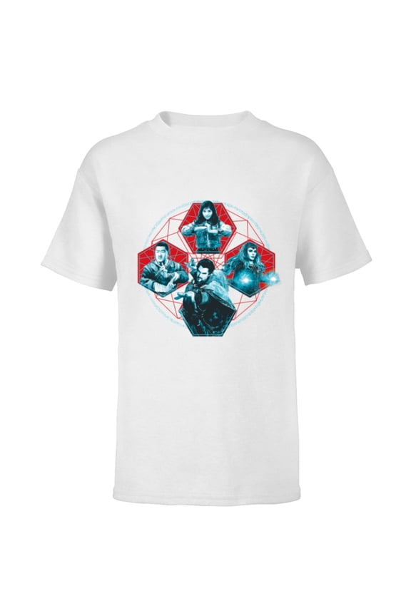 Doctor Strange Multiverse of Madness Characters - Short Sleeve T-Shirt for Kids - Customized-White