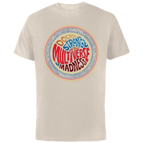 Marvel Doctor Strange Multiverse of Madness Colorful Runes - Short Sleeve Cotton T-Shirt for Adults - Customized-Natural