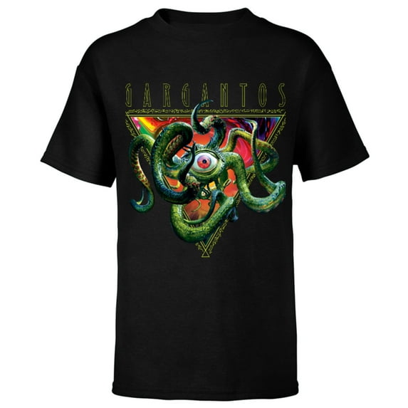 Marvel Doctor Strange Multiverse of Madness Gargantos Runes - Short Sleeve T-Shirt for Kids - Customized-Black