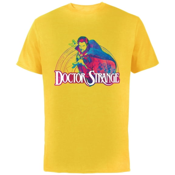 Marvel Doctor Strange Multiverse of Madness Mystical Power - Short Sleeve Cotton T-Shirt for Adults - Customized-Yellow