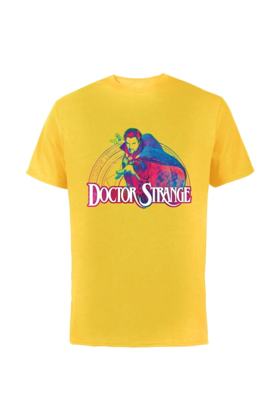 Doctor Strange Multiverse of Madness Mystical Power - Short Sleeve Cotton T-Shirt for Adults - Customized-Yellow
