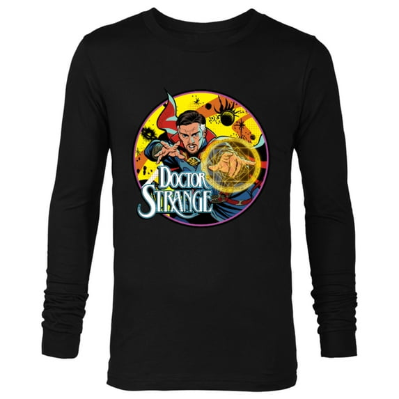 Marvel Doctor Strange Multiverse of Madness Retro Comic - Long Sleeve T-Shirt for Men - Customized-Black