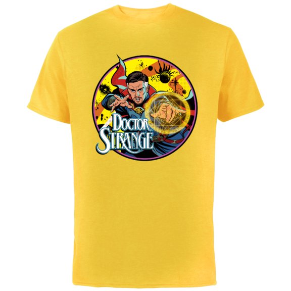 Marvel Doctor Strange Multiverse of Madness Retro Comic - Short Sleeve Cotton T-Shirt for Adults - Customized-Yellow