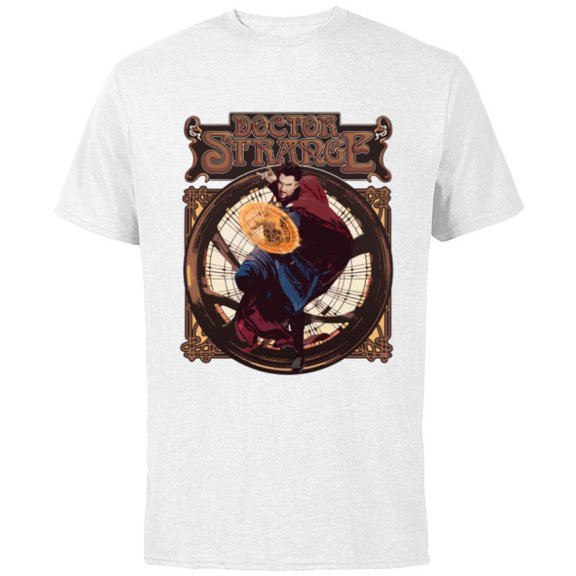 Marvel Doctor Strange Multiverse of Madness Retro Spell - Short Sleeve Cotton T-Shirt for Adults - Customized-White