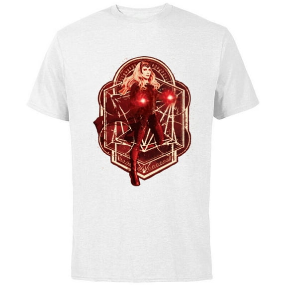 Marvel Doctor Strange Multiverse of Madness Scarlet Witch - Short Sleeve Cotton T-Shirt for Adults - Customized-White