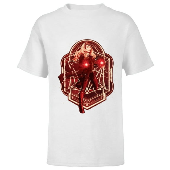 Marvel Doctor Strange Multiverse of Madness Scarlet Witch - Short Sleeve T-Shirt for Kids - Customized-White