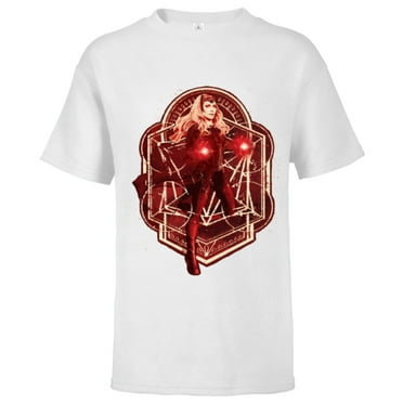 Marvel Doctor Strange Multiverse of Madness Scarlet Witch - Short Sleeve T-Shirt for Kids - Customized-White