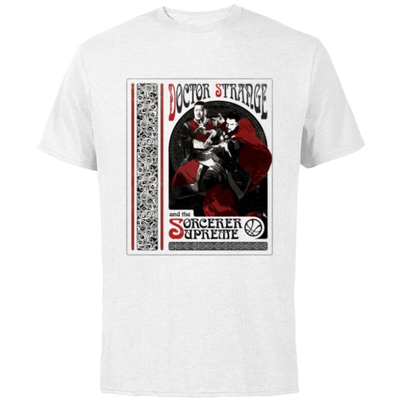 Marvel Doctor Strange Multiverse of Madness Sorcerer Supreme - Short Sleeve Cotton T-Shirt for Adults - Customized-White