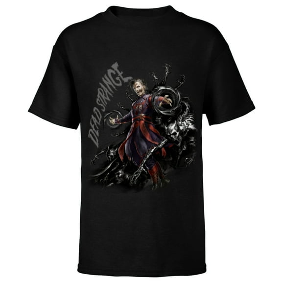 Marvel Doctor Strange Multiverse of Madness the Dead Strange - Short Sleeve T-Shirt for Kids - Customized-Black