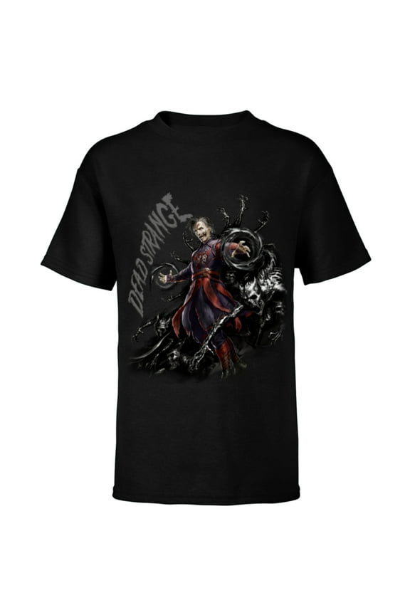 Doctor Strange Multiverse of Madness the Dead Strange - Short Sleeve T-Shirt for Kids - Customized-Black