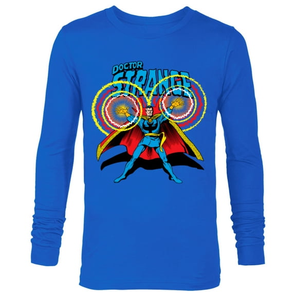 Marvel Doctor Strange Retro Comic Art - Long Sleeve T-Shirt for Men - Customized-Royal