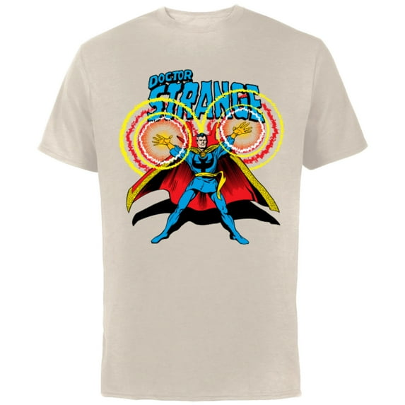 Marvel Doctor Strange Retro Comic Art - Short Sleeve Cotton T-Shirt for Adults - Customized-Natural