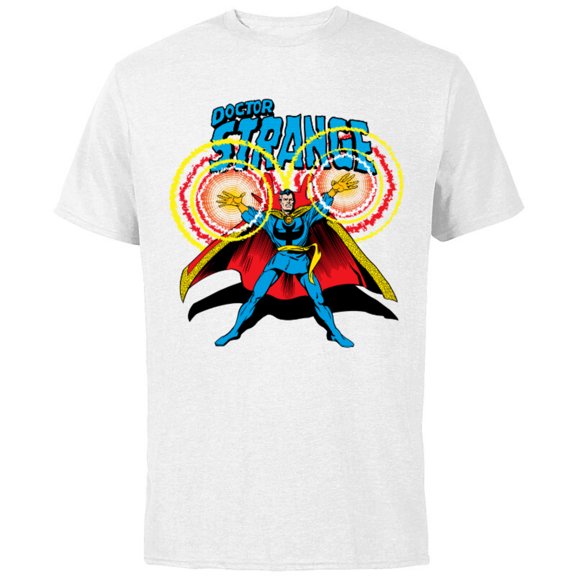 Marvel Doctor Strange Retro Comic Art - Short Sleeve Cotton T-Shirt for Adults - Customized-White