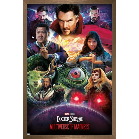 Marvel Doctor Strange in the Multiverse of Madness - Amazing Wall Poster, 14.725" x 22.375" Framed