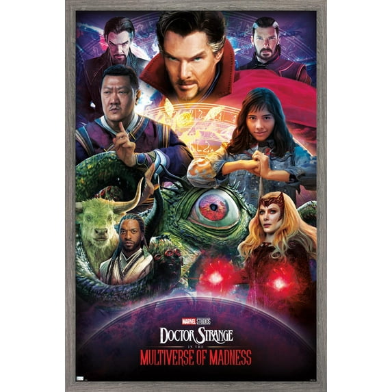 Marvel Doctor Strange in the Multiverse of Madness - Amazing Wall Poster, 14.725" x 22.375" Framed