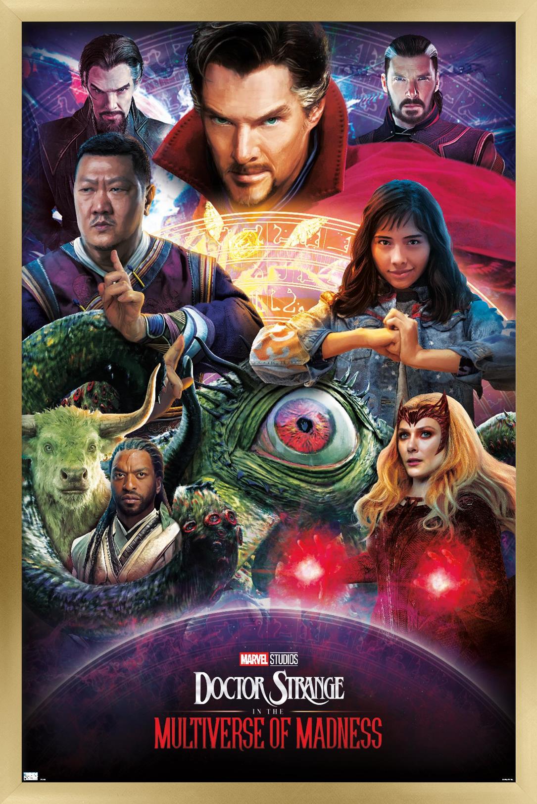 Marvel Doctor Strange in the Multiverse of Madness - Amazing Wall Poster, 22.375" x 34" Framed