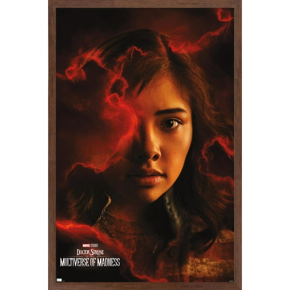 Marvel Doctor Strange in the Multiverse of Madness - America Chavez One Sheet Wall Poster, 22.375" x 34" Framed
