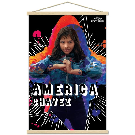 Marvel Doctor Strange in the Multiverse of Madness - Chavez Wall Poster with Wooden Magnetic Frame, 22.375" x 34"