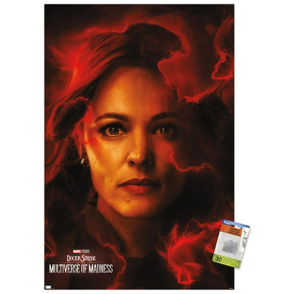 Marvel Doctor Strange in the Multiverse of Madness - Christine Palmer One Sheet Wall Poster with Pushpins, 22.375" x 34"