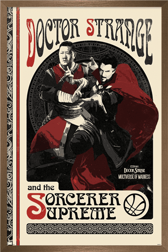 Marvel Doctor Strange in the Multiverse of Madness - Duo Wall Poster, 14.725" x 22.375", Framed