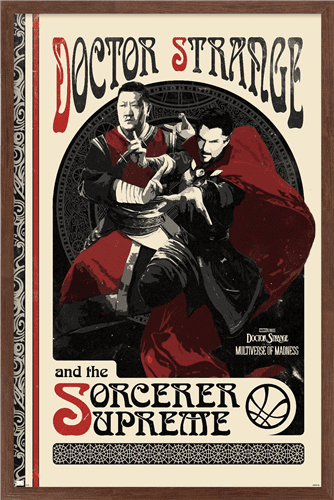 Marvel Doctor Strange in the Multiverse of Madness - Duo Wall Poster, 22.375" x 34", Framed