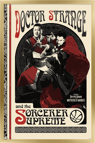 Marvel Doctor Strange in the Multiverse of Madness - Duo Wall Poster, 22.375" x 34", Framed