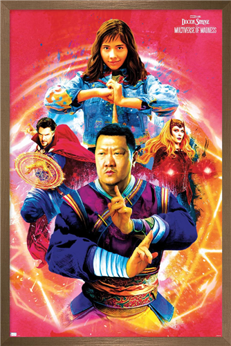 Marvel Doctor Strange in the Multiverse of Madness - Ensemble Wall Poster, 14.725" x 22.375", Framed