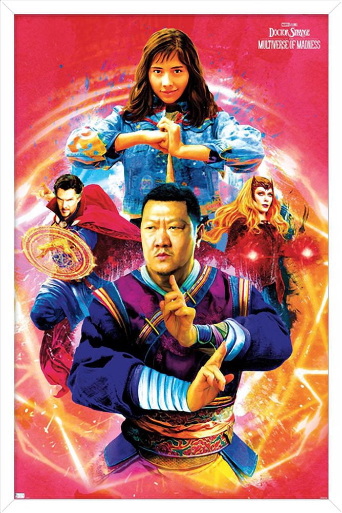 Marvel Doctor Strange in the Multiverse of Madness - Ensemble Wall Poster, 22.375" x 34", Framed