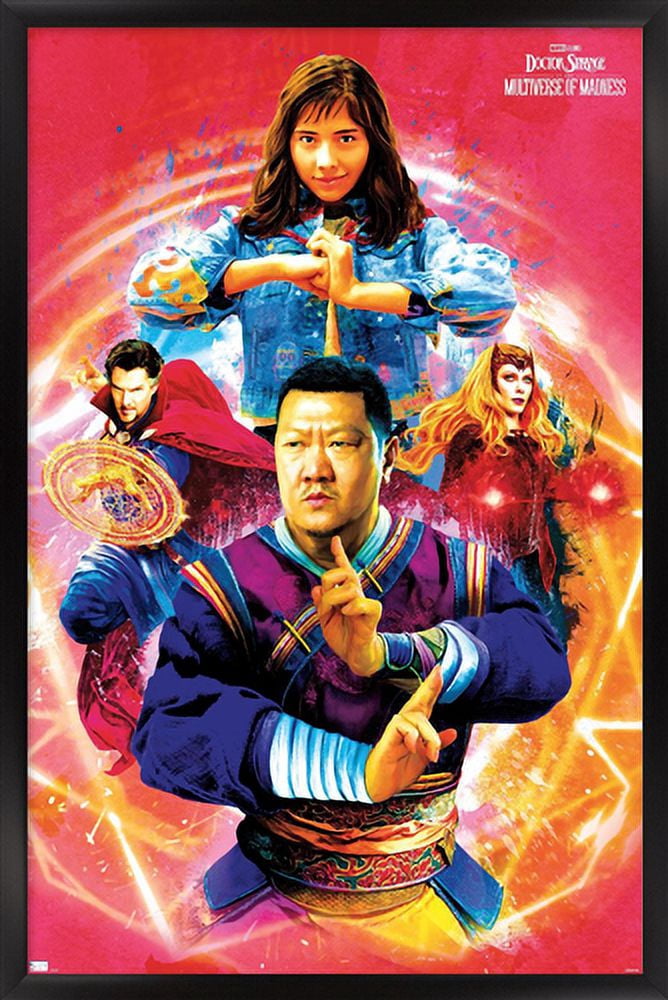 Marvel Doctor Strange in the Multiverse of Madness - Ensemble Wall Poster, 22.375" x 34", Framed