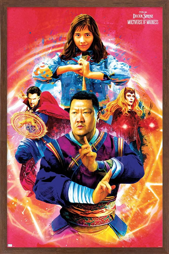 Marvel Doctor Strange in the Multiverse of Madness - Ensemble Wall Poster, 22.375" x 34", Framed