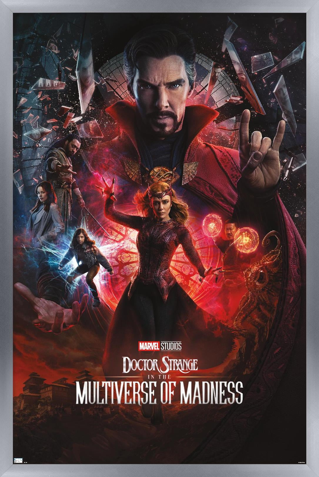 Marvel Doctor Strange in the Multiverse of Madness - One Sheet Variant Wall Poster, 14.725" x 22.375" Framed