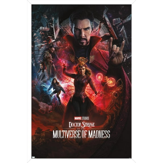 Marvel Doctor Strange in the Multiverse of Madness - One Sheet Variant Wall Poster, 14.725" x 22.375" Framed