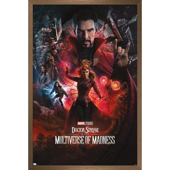 Marvel Doctor Strange in the Multiverse of Madness - One Sheet Variant Wall Poster, 14.725" x 22.375" Framed